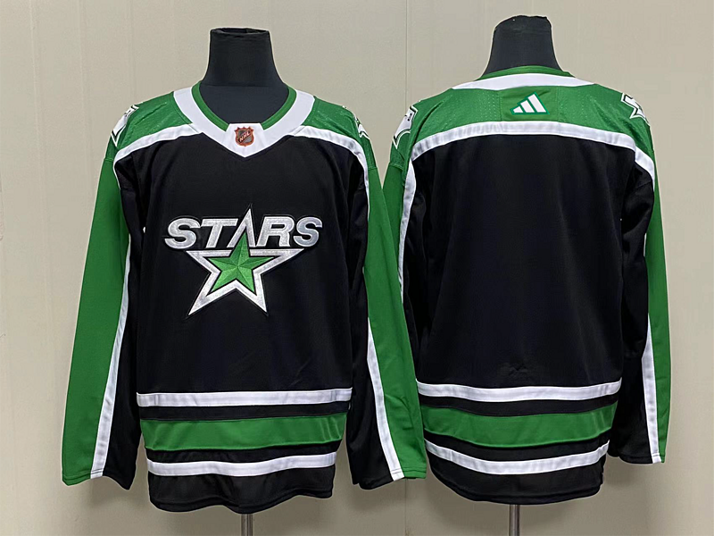 Men's Dallas Stars Black Blank Jersey